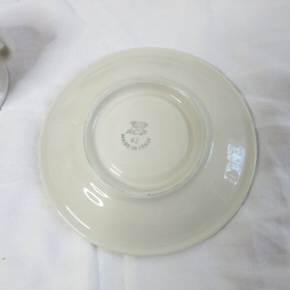 Lot of 3 Vintage ACF Espresso Demitasse Cups & Saucer Sets Made in Italy No. 62 - Picture 7 of 10
